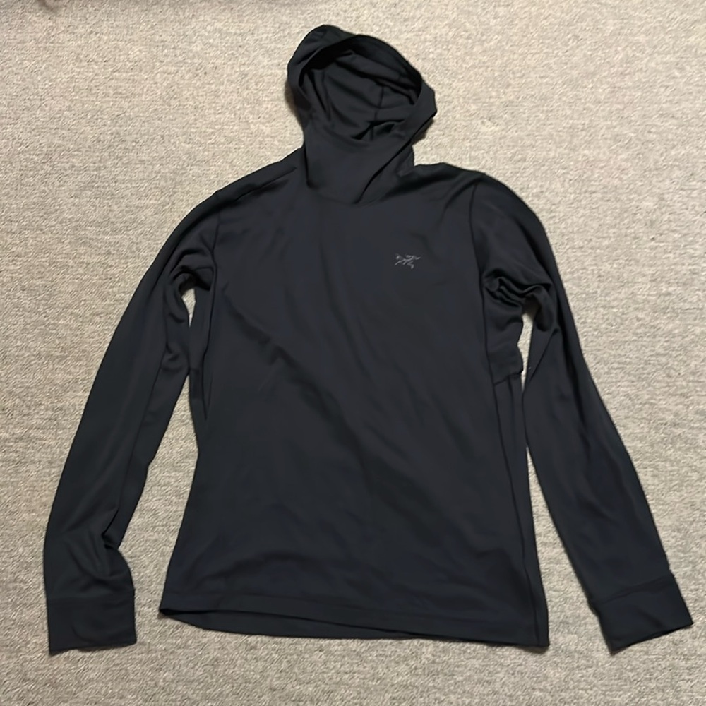 Mens arcteryx motus AR hoody medium black